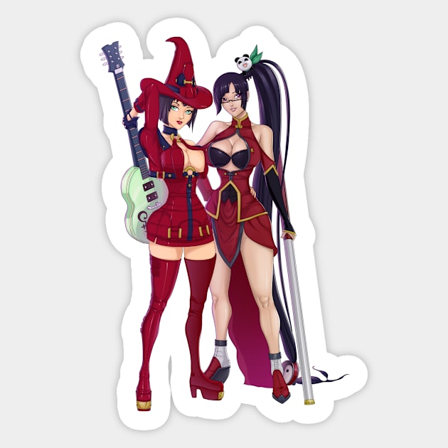 I-No & Litchi Sticker by RFillustrations